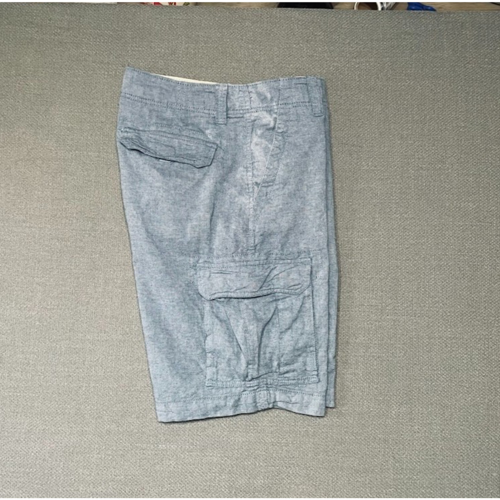 Roebuck & Co Men's Blue Cargo Shorts Sz. 32 Casual Summer Beach Vacation 32x11.5